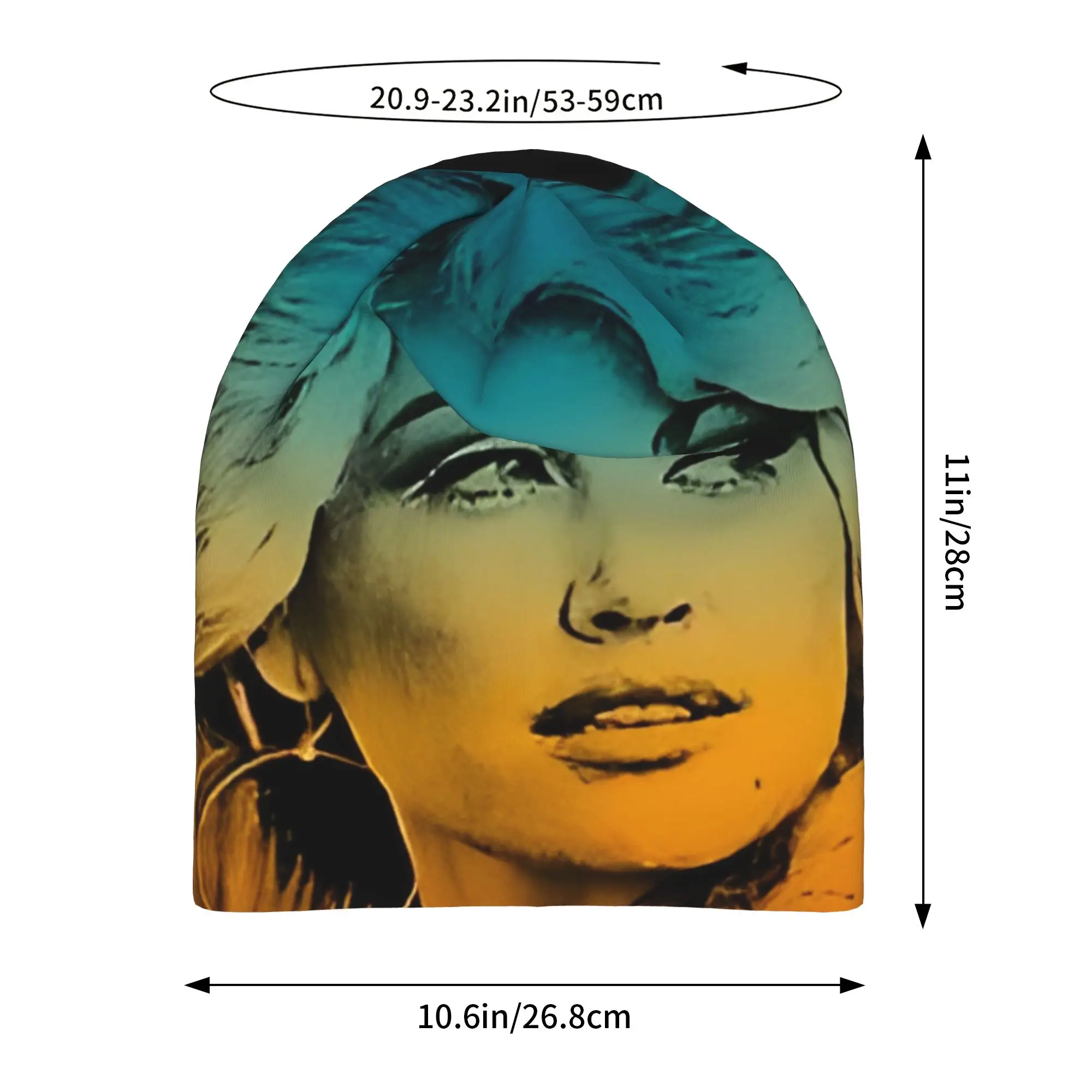 Dolly Parton Color Thin Hat Bonnet Hats Autumn Styles  Skullies Beanies Caps Men Women's Unisex Ski Cap