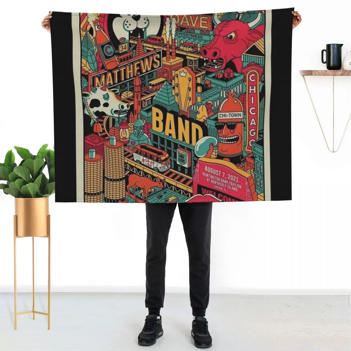 Fly me to the Chicago - trending Throw Blanket Single halloween warm for winter Decoratives Luxury St Hairy Blankets