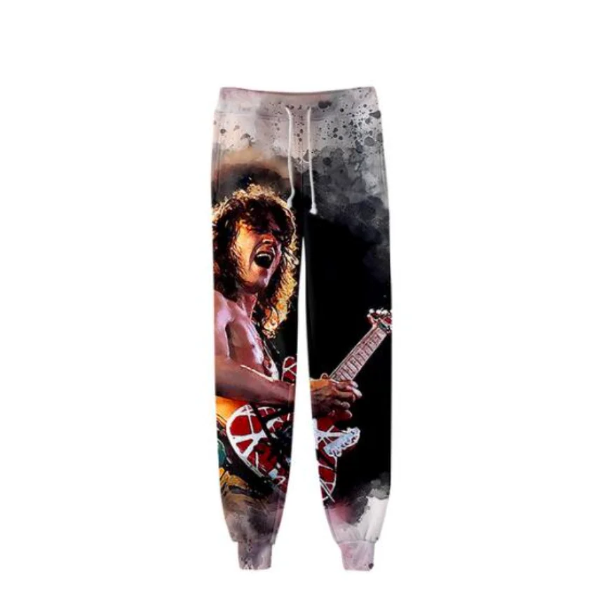 Rock Singer Eddie Van Halen pantaloni della tuta 3D pantaloni da jogging pantaloni Casual uomo/donna pantaloni della tuta Hip Hop Pantalon Homme Streetwear