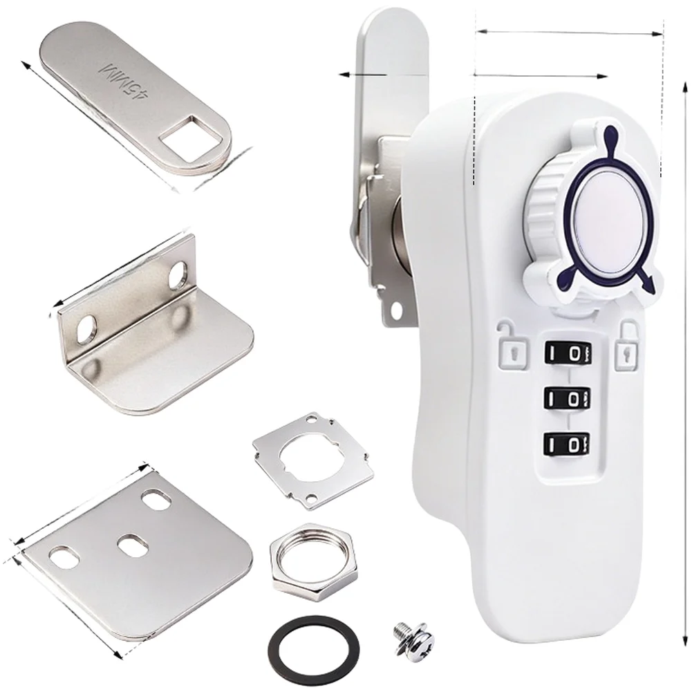 Combination Cabinet Lock Black/White Plastic Keyless Password Locks For Office Desk File Drawer Cam Lock Furniture Hardware