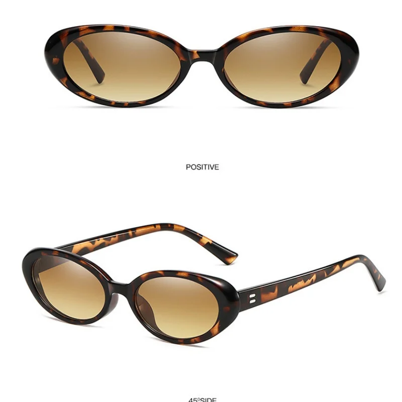 Small Oval Sunglasses for Women's Vintage Design Sun Glasses Shades Female Sexy Retro Punk Men Sunglass Outdoor Trendy Eyewear image 6