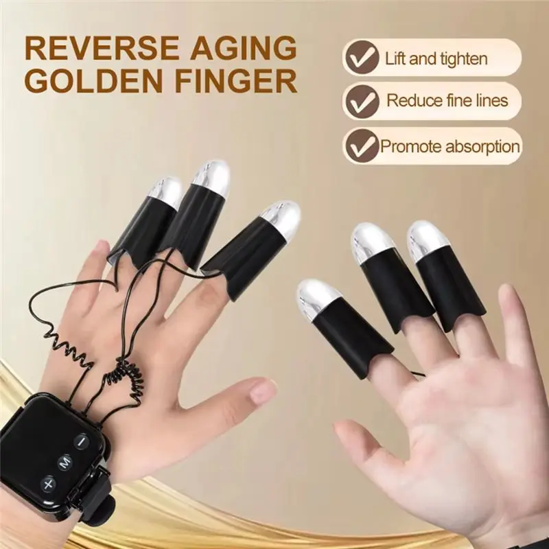 Urządzenie do liftingu twarzy i szyi Hot-Golden Finger Radio Frequency Microcurrent EMS, masażer kosmetyczny