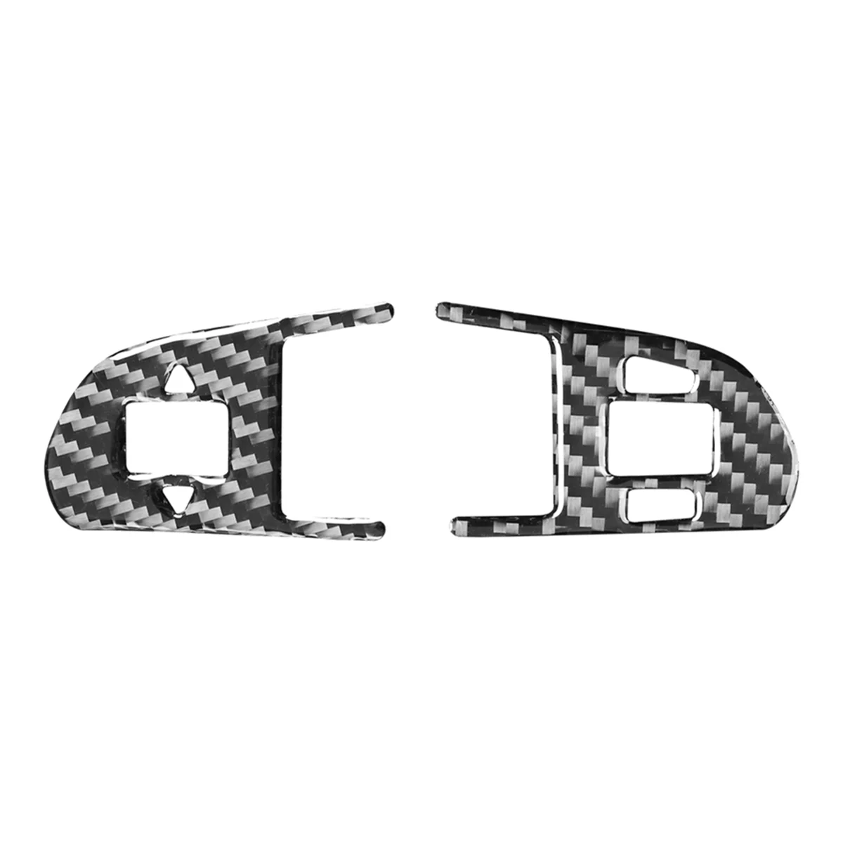 

For 2007-2015 Real Soft Carbon Fiber Car Steering Wheel Buttons Cover Trim Sticker Interior Accessories
