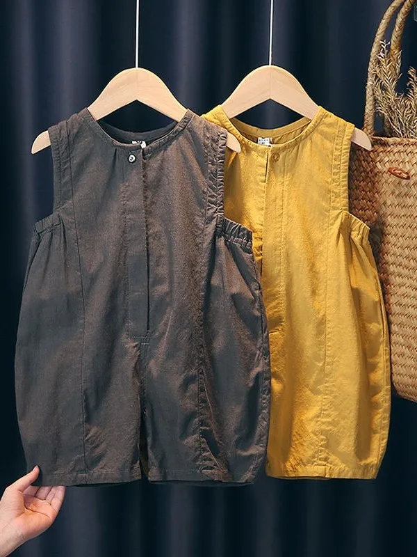 

Летние новые хлопковые льняные штаны в Корейском стиле Baby Rer, повседневная свободная одежда для мальчиков и девочек, детская одежда