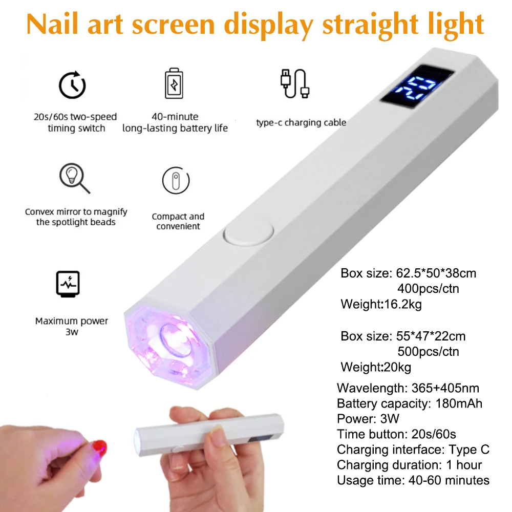 Mini lampada per unghie UV LED per unghie in gel