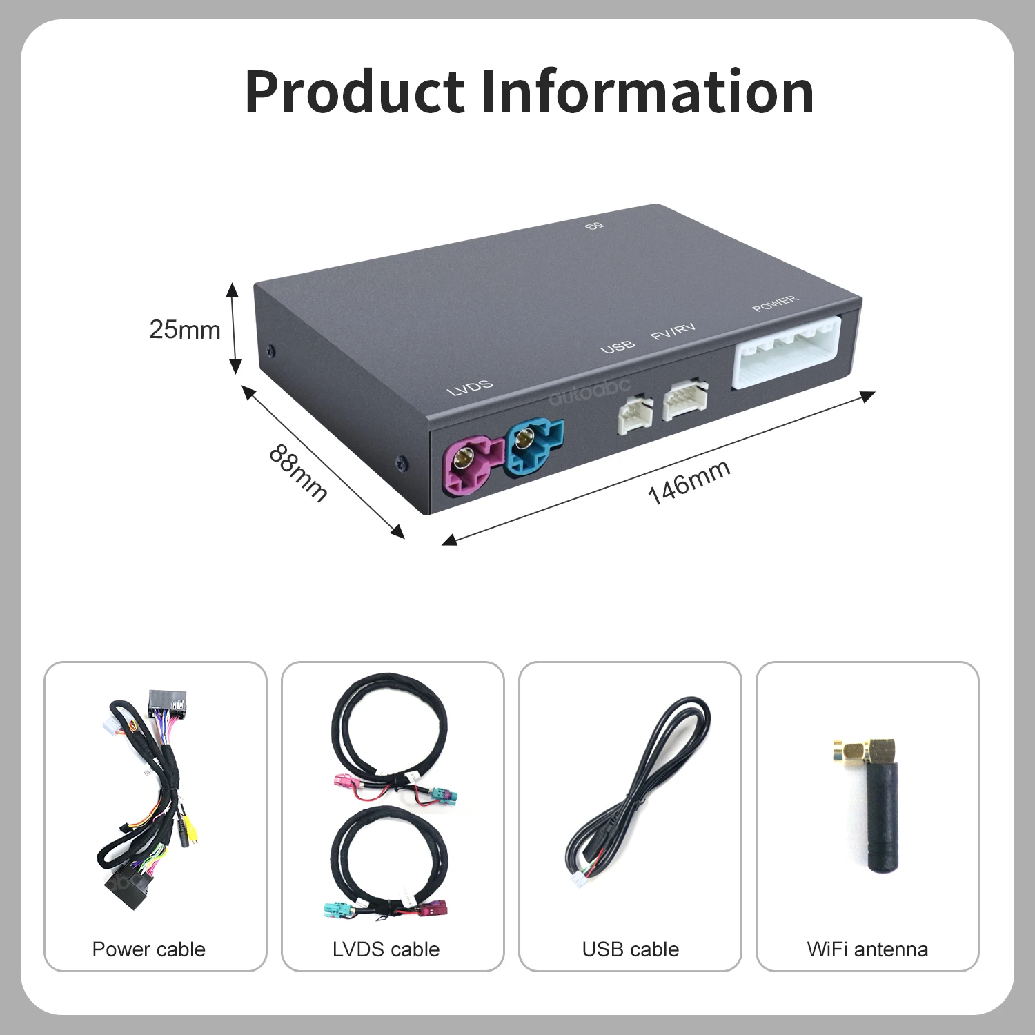 Wireless Carplay Android Auto Car Play Function Box for Alfa Romeo Stelvio & Giulia 2017-2019 Models Upgrade AirPlay