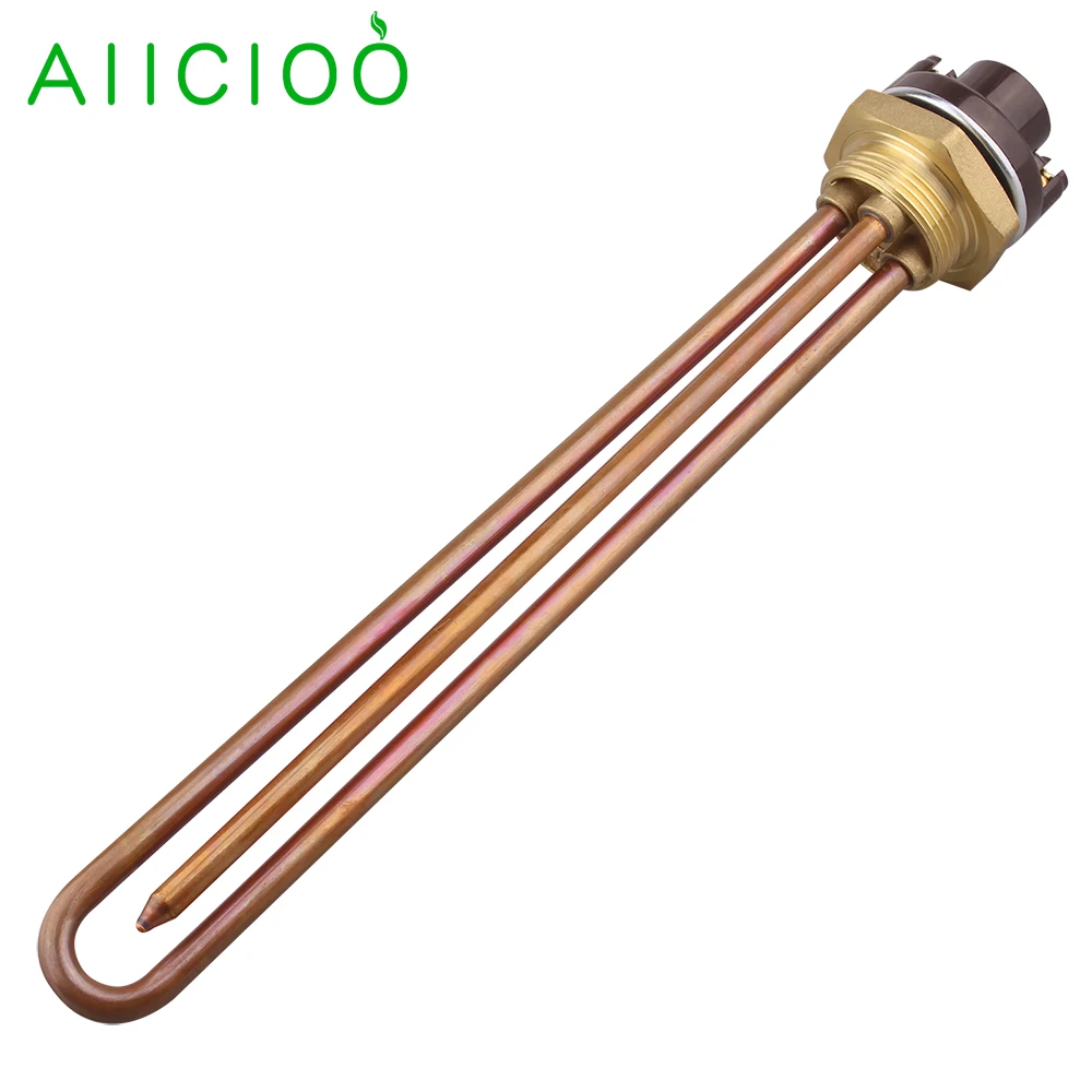 220v  Electric Water Heater Thermostat Adjustable Temperature Switch DN32 1 1/4\'\' Immersion Heating Element 1200w 1500w 2kw 3kw