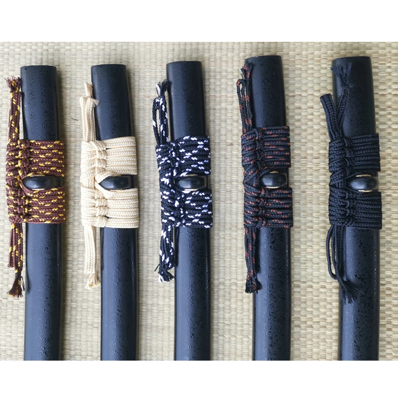 The Mountings of Japanese Sword Saya, Can Custom, Lacquered Black Opaque With Glossy Dots , Japanese Katana Sheath