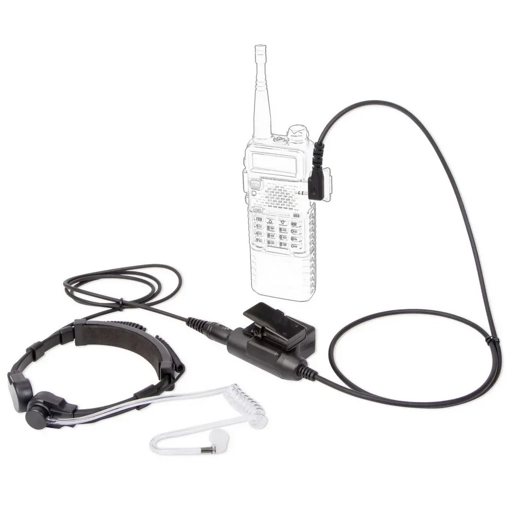 

Walkie Talkie Microphone U94 PTT Neck Throat Mic Earpiece Radio Tactical Headset for ICOM IC-V8 IC-V82 IC-F3 SL25 V80