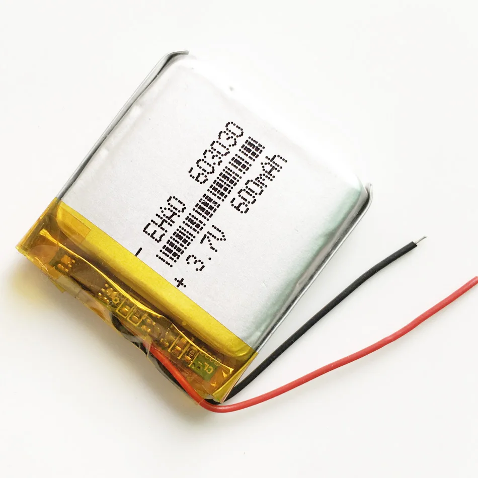 3.7V 600mAh litowo-polimerowa LiPo akumulator Li komórki jonowe do zestawu słuchawkowego ebooka z głośnikiem Bluetooth 603030