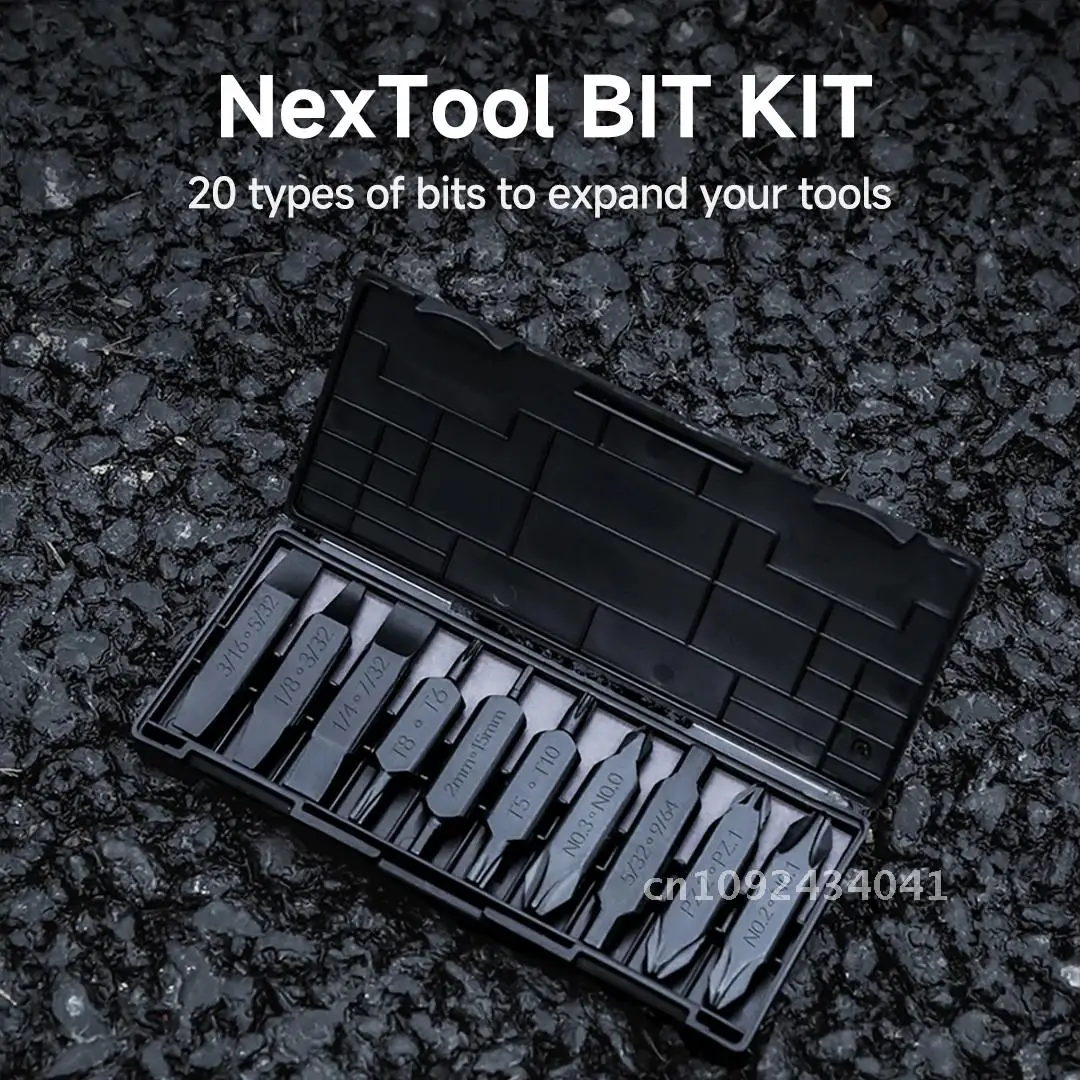 NexTool Hex Bit Accessory Kit 20 Types of Screwdriver Set Captain E1 Multi-tool Hand for Flagship Pocket NexTool Tools Tools