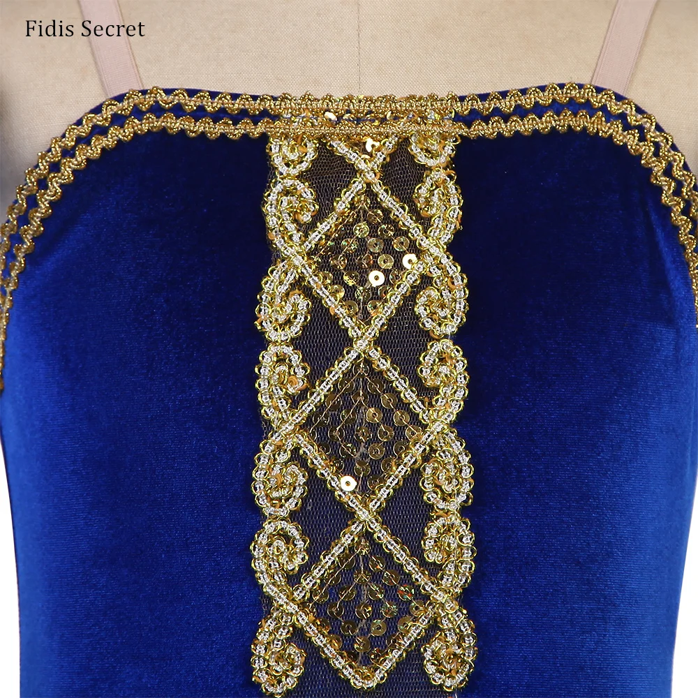 

Детское балетное платье королевского синего цвета, легкая многослойная тюлевая юбка-пачка для танцев, романтическая юбка-туту для девочек, для выступлений балерин на сцене