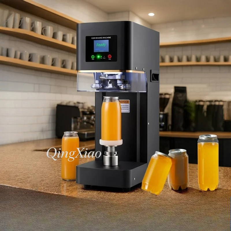 Fully Automatic Can Sealing Machine for Milk Tea Coffee and Beverage Cans Easy-Open Lid Sealer for Restaurants