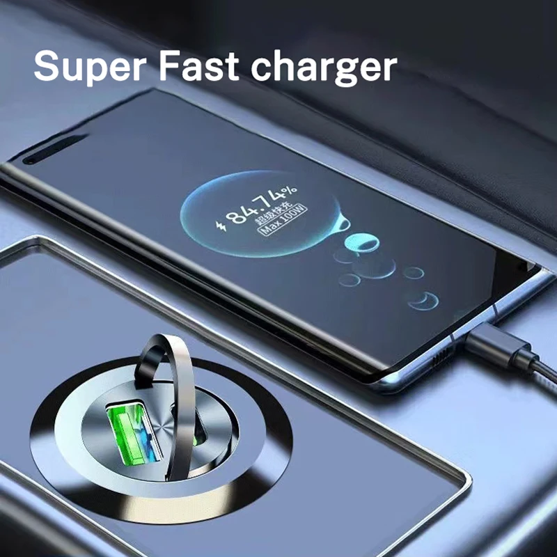 200 واط صغيرة سوبر سريع مهايئ شاحن سيارة شحن سريع سيارة USB نوع-C شاحن لنيسان X-trail قاشقاي ملاحظة جوك سنترا باترول