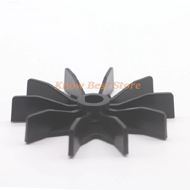 1 Stück Kunststoff-Mikromotor-Wärmeableitungs-Lüfterflügel, Außendurchmesser: 80 mm, D-Achsenloch: 10 mm, rundes Achsloch: 8 mm