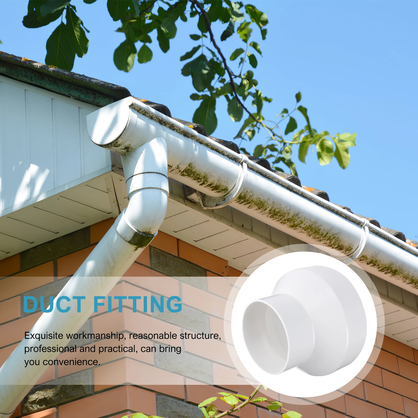 

Reducing Joint Duct Adapter PVC Reducer Exhaust Fitting Connector Pipe Ducting Reducer Duct Connector ABS Material Impact