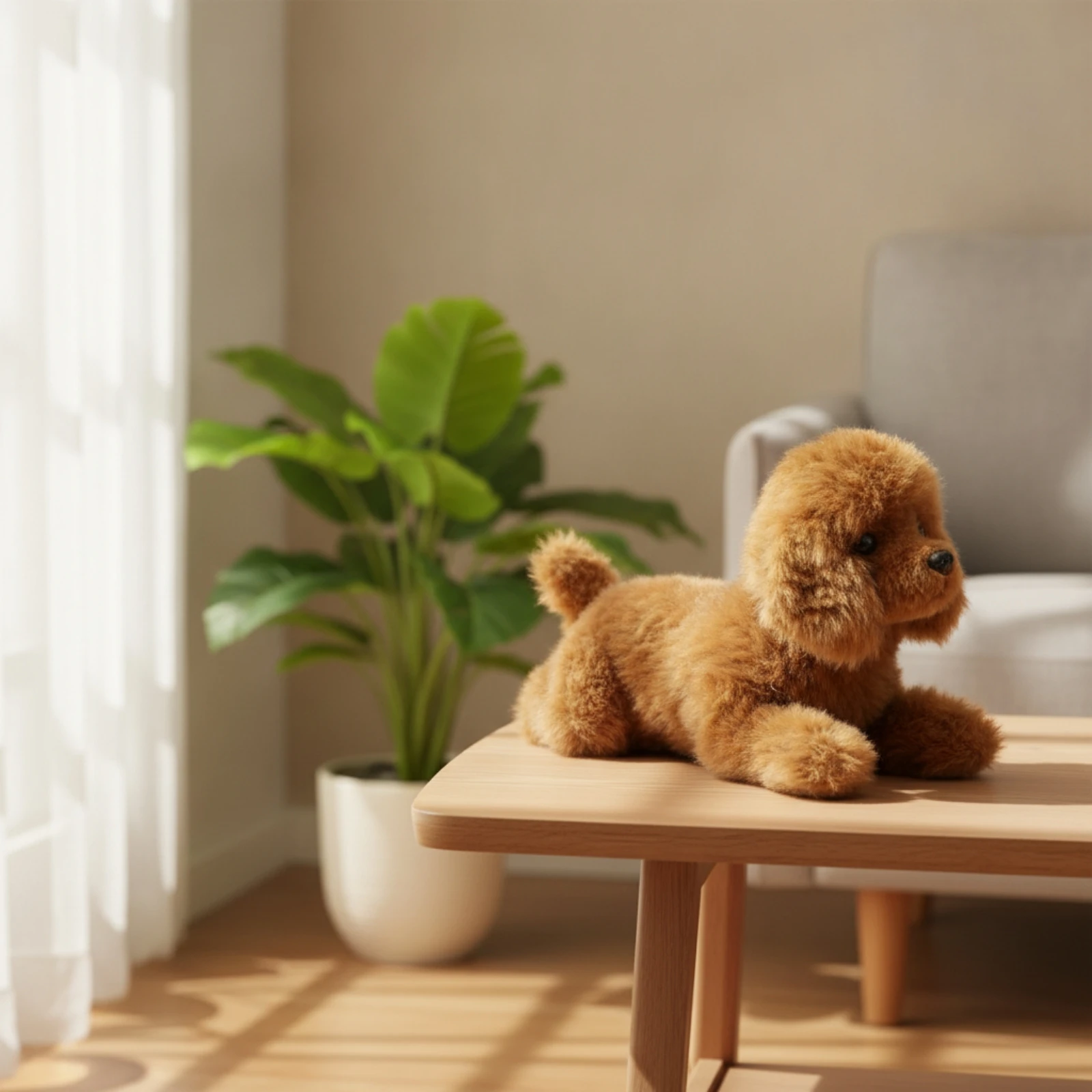Teddy Dog Floppy Stuffed Puppy Stuffed Dog Soft Toy Cuddly for Children, Bedtime, Nursery