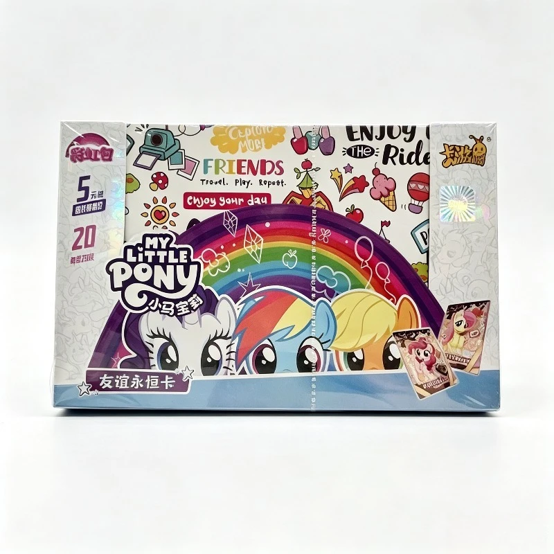 Shiny look Favorites KAYOU Officially Licensed My Little Pony Trading Card Box Rainbow Pack Vol 4 Sealed Booster Box 100 Cards