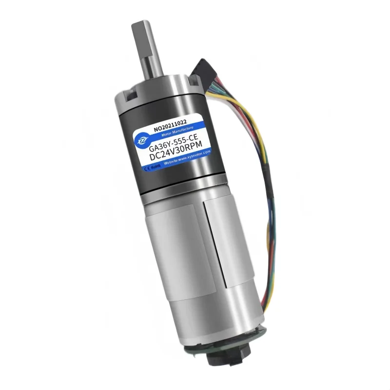 GA36Y-555 Miniature DC Speed Reducer Encoder Motor Speed Control Gear High Torque 12V 24V
