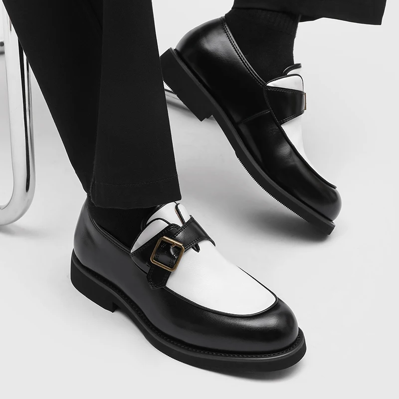 

Men's casual leather shoes Classic designer luxury style Wedding or leisure party Outdoor fashiona adult daily shoes 38-46