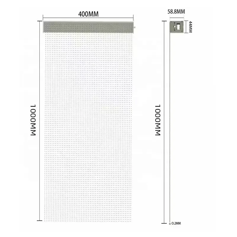 P10 لوحة عرض LED داخلية مخصصة عالية الدقة، فيلم LED مرن لمشاهد الترحيب في متجر البيع بالتجزئة الذكية #3