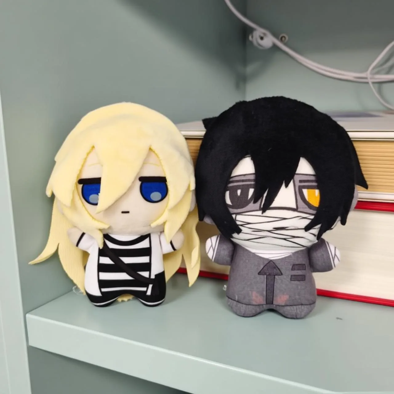 10cm Anime Stuffed Angels Rachel Gardner Isaac Foster Plushie Death Ray Zack Plush Toy Doll Figure Pendants Keychain Fans Gift