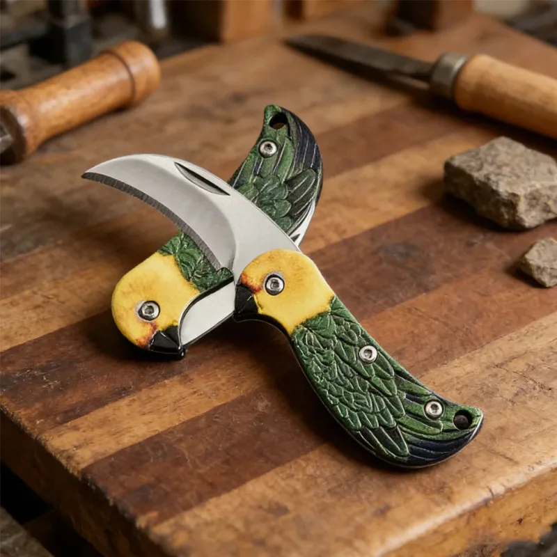 3D Printed Mini Parrot Folding Knife EDC Tool