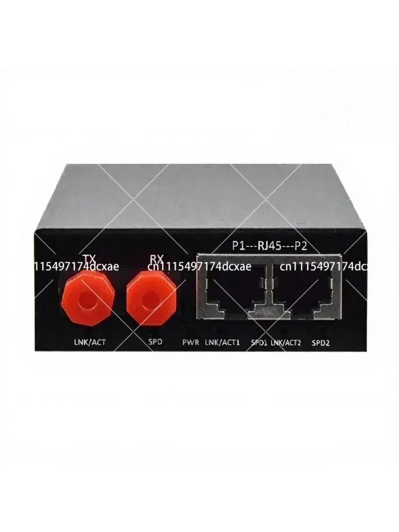 2-Port 100M Fiber Optical to Ethernet Media Converter, Fast Network Transceiver