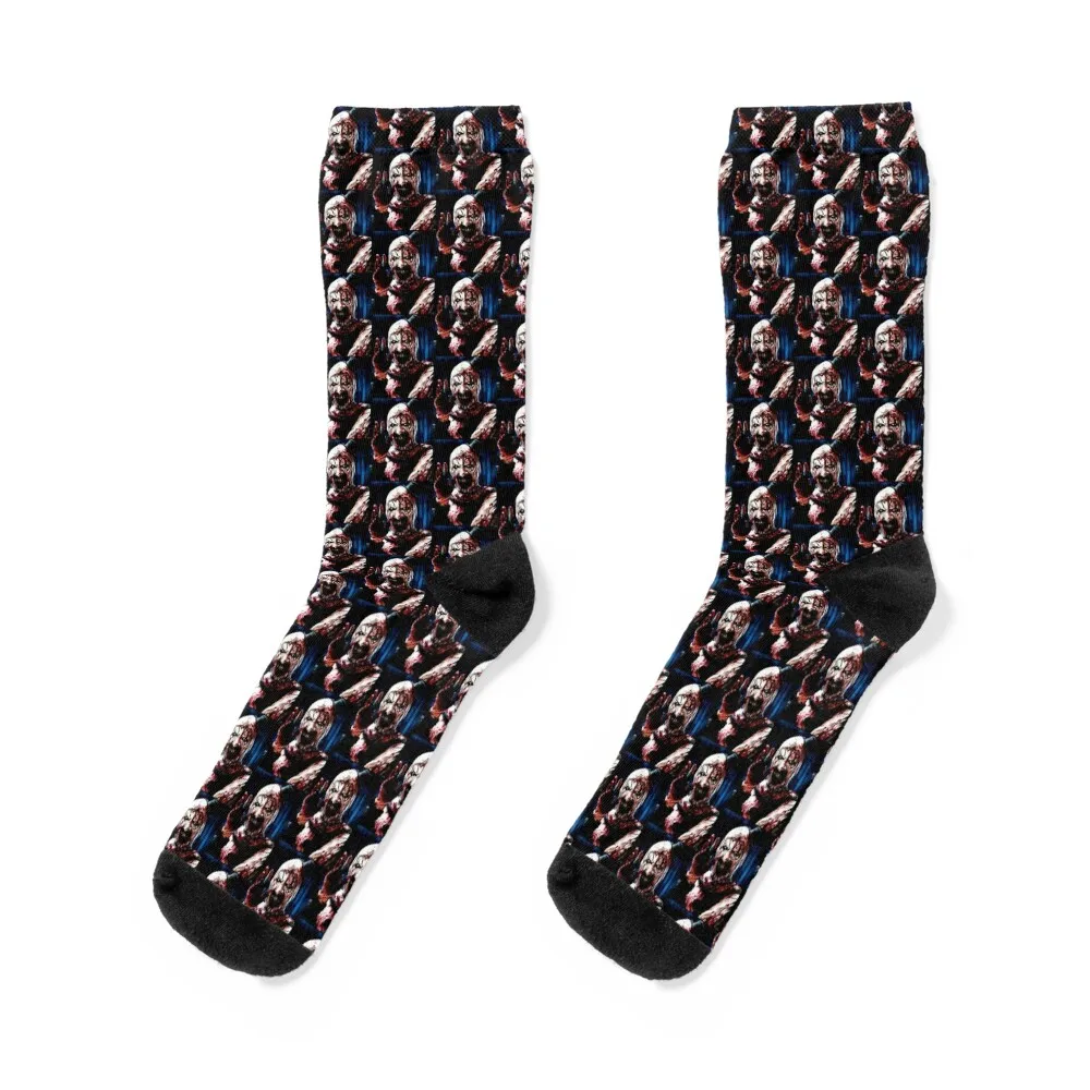

The Clown Drawing Art Socks cool Thermal man winter hiphop hip hop Socks Female Men's