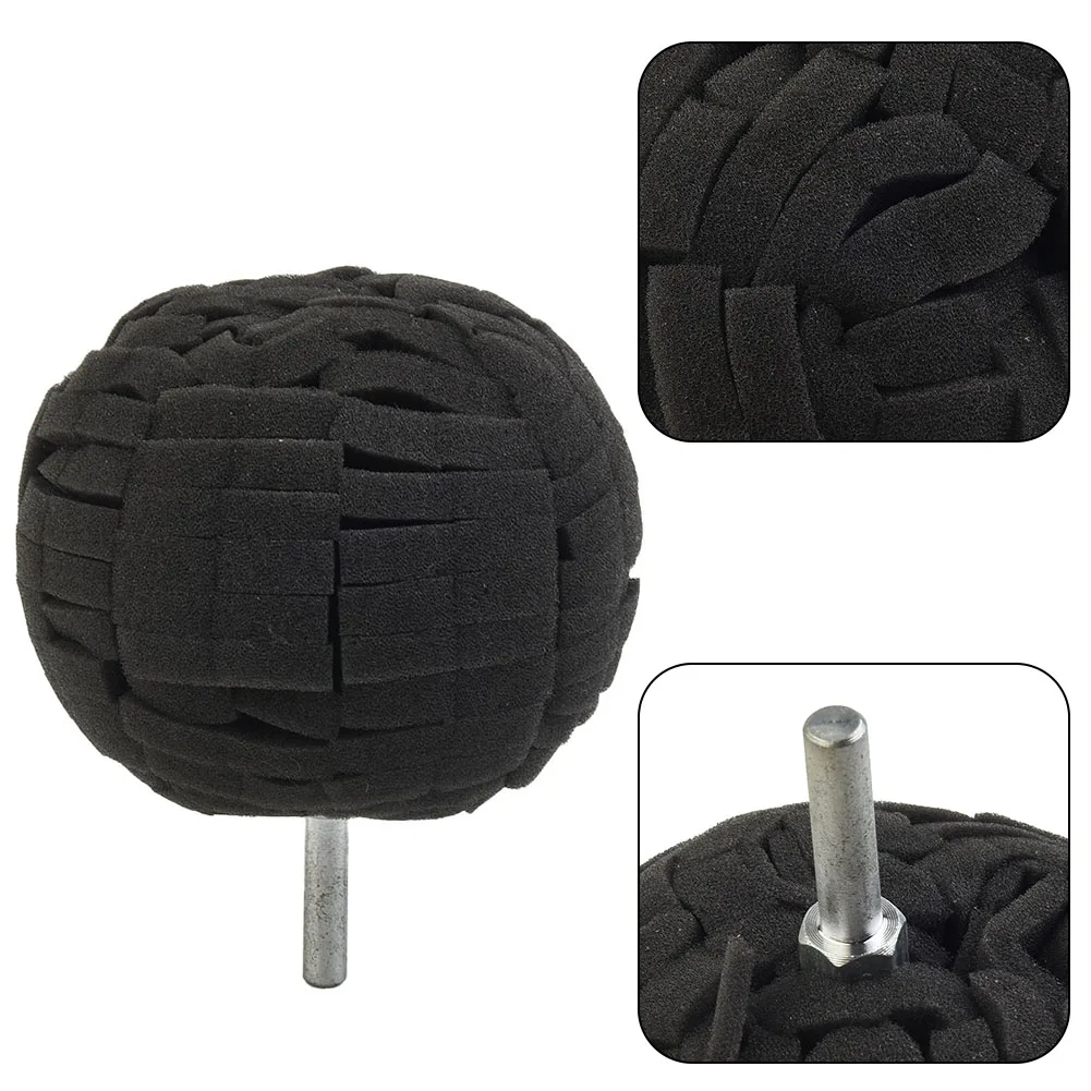 Jewelry Glass Ceramics Aluminum Stainless steel 80mm Polishing ball Buffing Finishing Pad Car Foam Metal Convenient