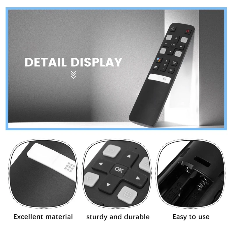 Remote Control Rc802v Fmr1 Jur6 65P8S 49S6800fs 49S6510fs For Tcl Smart Tv