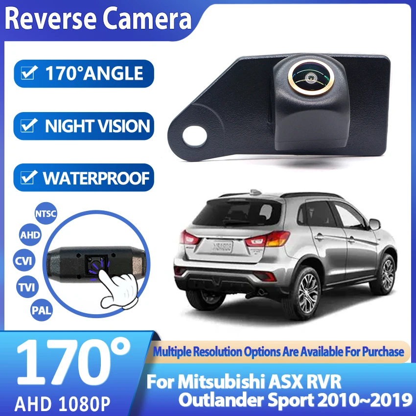 AHD For Mitsubishi ASX RVR Outlander Sport 2010~2019 FishEyes Lens Night Vision Waterproof Car Reversing Back Up Camera CCD HD