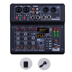 Sound card mixer mobile computer live broadcast network K song recording arranging suit belt USB reverberation 5V