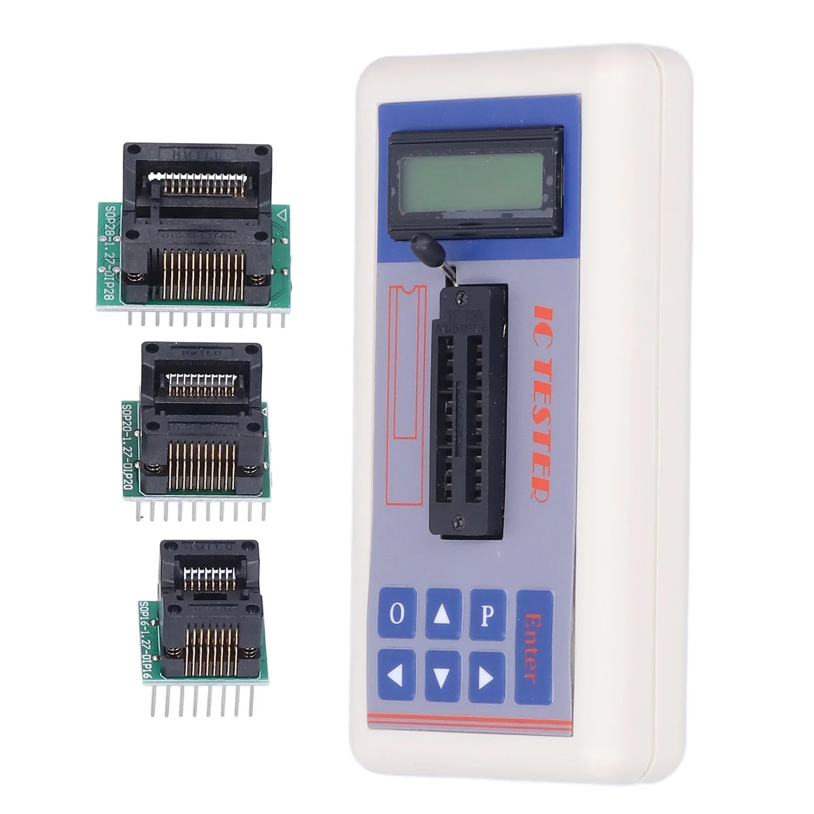 Integrated Circuit Tester, IC Transistor Capacitor Tester, Diode Checker Detector, with 5V 3.3V AUTO Mode,B GSY