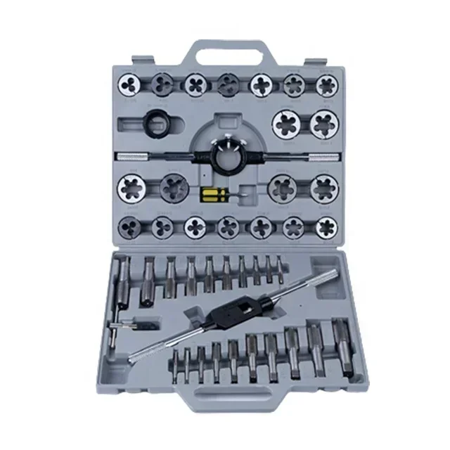 45pcs  tap and die set Hand tap and die set with complete specifications, thread tappings tool set Tap and die set