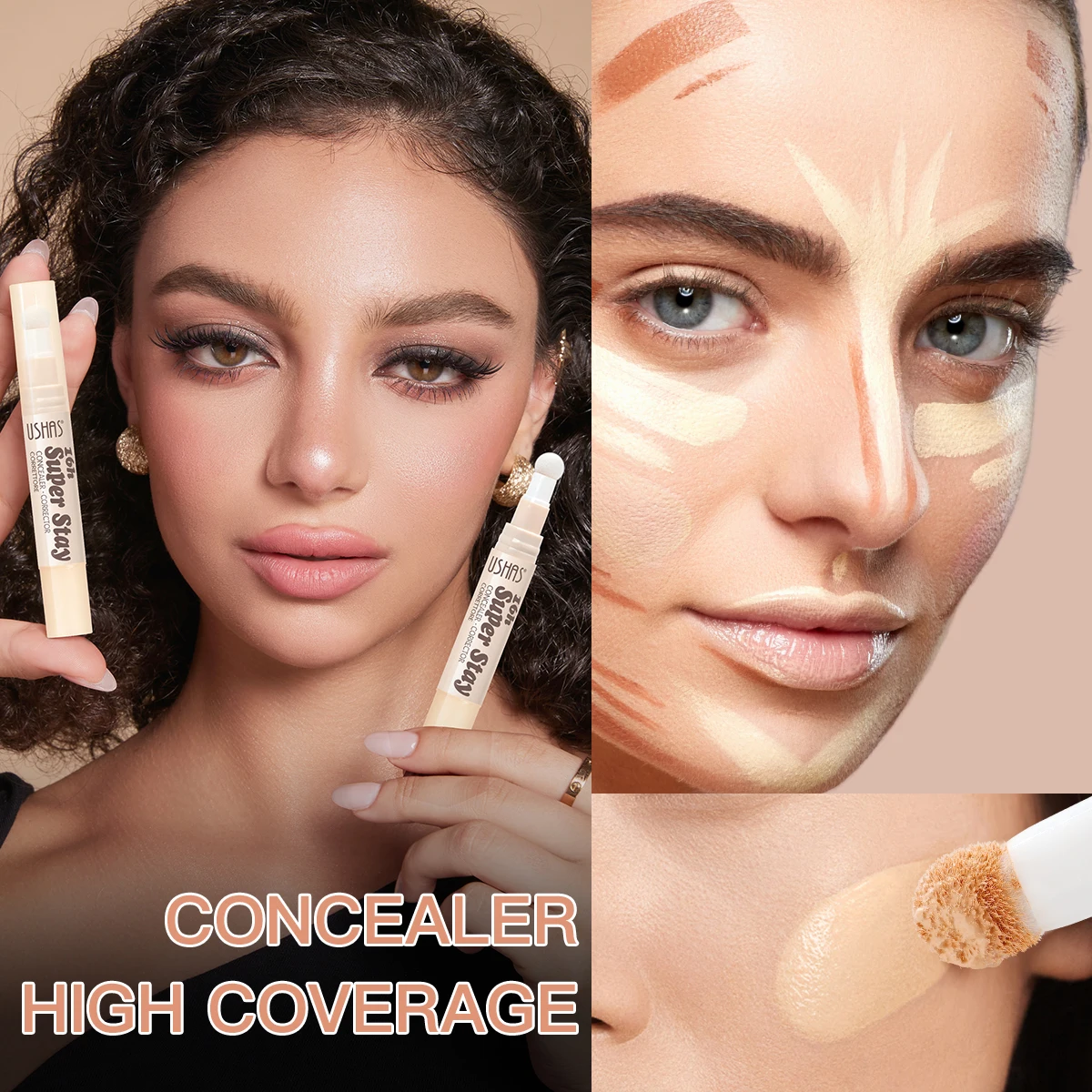 Portable Concealer, Hydrating Natural Concealer, Covering The Black Eye Circles And Wrinkles Of The Lacrimal Groove