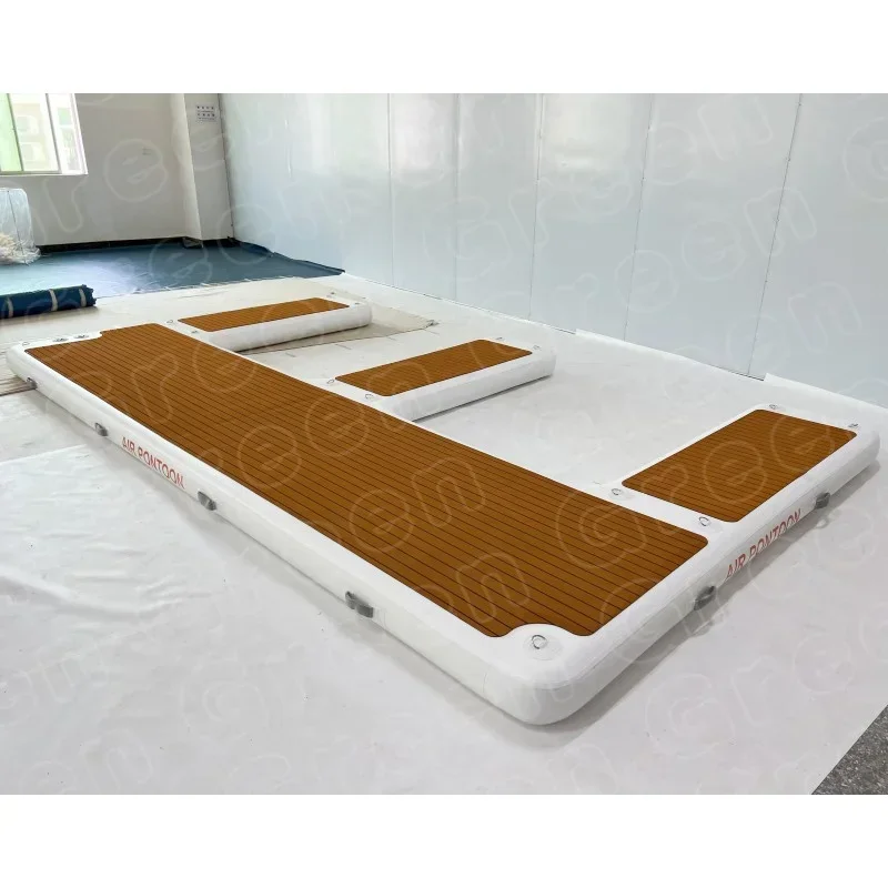 

2026 inflatable floating jetski dock inflatable jetski boat dock y pontoon platform inflatable floating rafting platform floatin