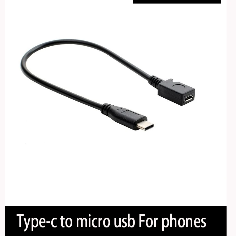 Type-c Male to Micro USB Female Data Charging Adapter Cable For Super cell phone Xiaomi 0.27m