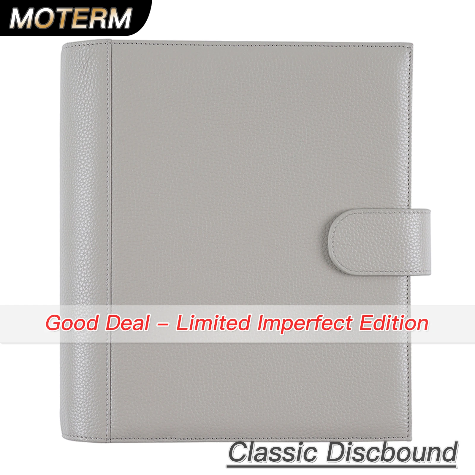 

Limited Imperfect Moterm Genuine Leather Discbound Planner Cover for Happy Planner Classic Size Expansion Disc Bound Organizer