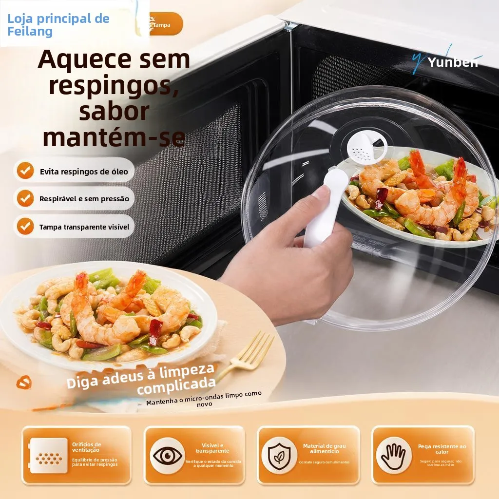 high-temperature-resistant-microwave-oven-lid-food-grade-pp-material-oil-proof-dust-proof-fly-proof-hot-dish-cover-lid