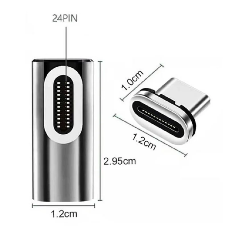 Magnetic USB C Adapter PD 100W USB4.0 24Pin Fast Charging 40Gbps Type C Data Connector for MacBook iPad Pro Air TypeC Converter