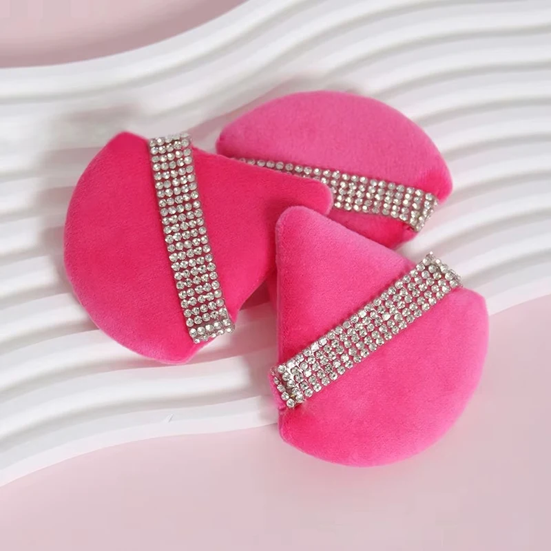 الماس مثلث مسحوق نفخة الإسفنج المخملية مثلث مسحوق نفخة تجميل الوجه لينة السلس الوجه ماكياج أداة ماكياج الإسفنج جديد