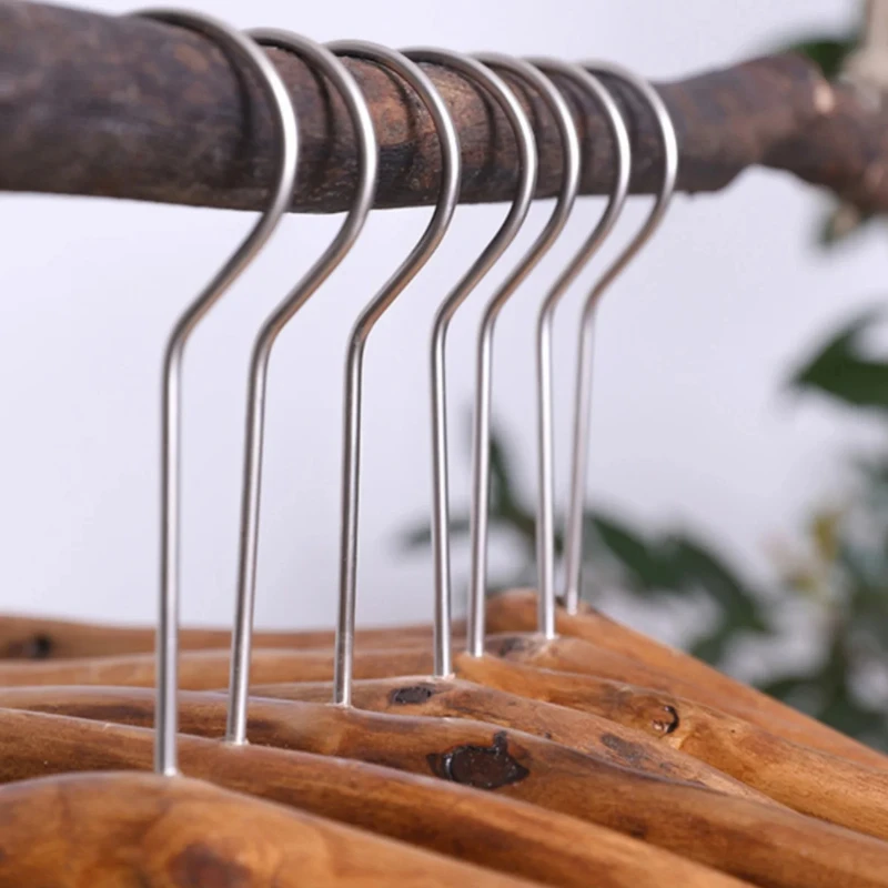 Natural Branch Clothes Hanger Eco-Friendly Wardrobe Support Creative Wooden Apparel RackHome Stay Organizer Rustic