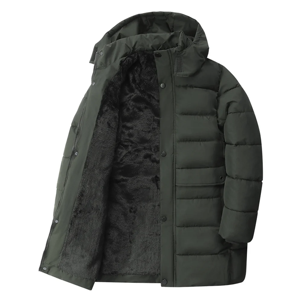 معاطف شتوية جديدة للرجال، سترات شتوية فاخرة للرجال، أغطية سميكة ومعاطف جلدية، سترات رجالية بأكمام طويلة لعام 2025 #2