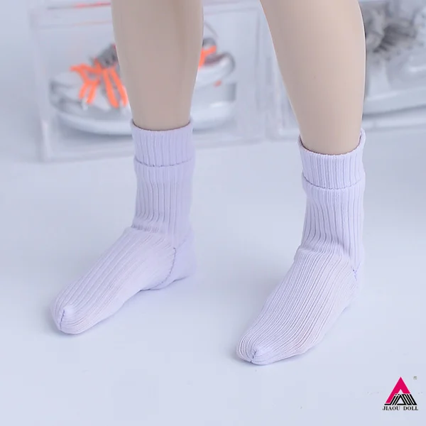 1/6 Unisex Tube Socks Solid color Sock Clothes Accessories 12