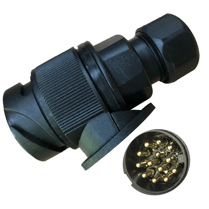 Spina del produttore eco-friendly fast European 13 pin Plug short European 13 core plug trailer plug spot all'ingrosso