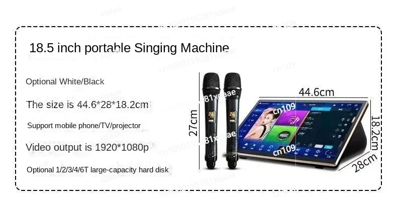 

New KTV Sound Package 16 Languages InAndon Home Karaoke System Complete Set with All-In-One Song Ordering Screen