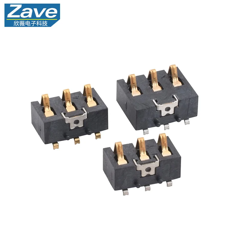 Digital Product Accessory Connector: 3PIN Battery Holder Terminal BC-3P-4.6/5.4/7.2 (Copper, High-Temperature Resistant)