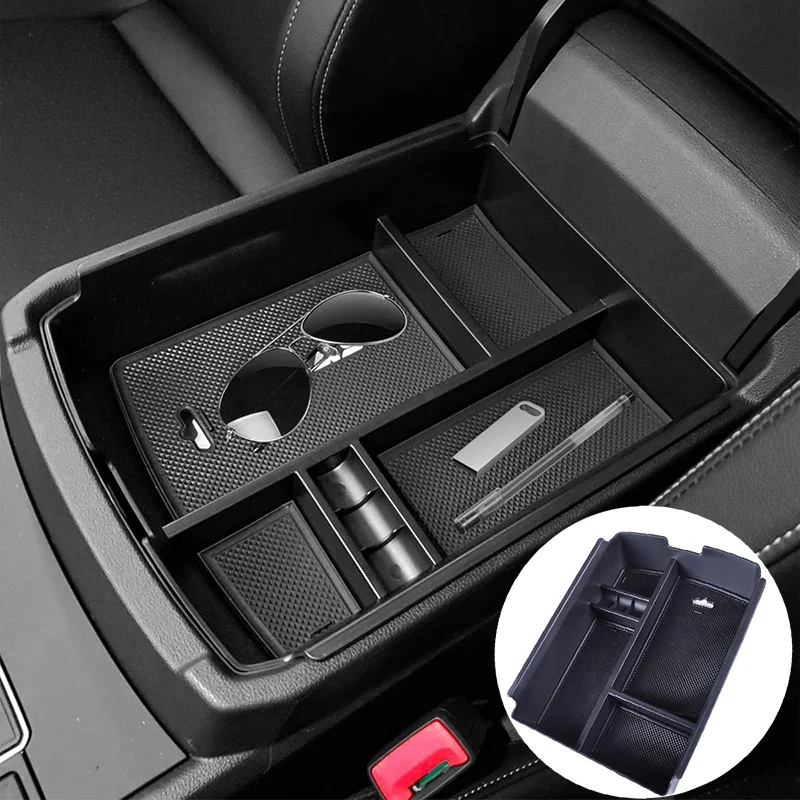 Caja de almacenamiento de consola Central, accesorios interiores, caja de almacenamiento Reposabrazos de coche para Volkswagen VW Atlas Teramont 2017-2021 2022 2023