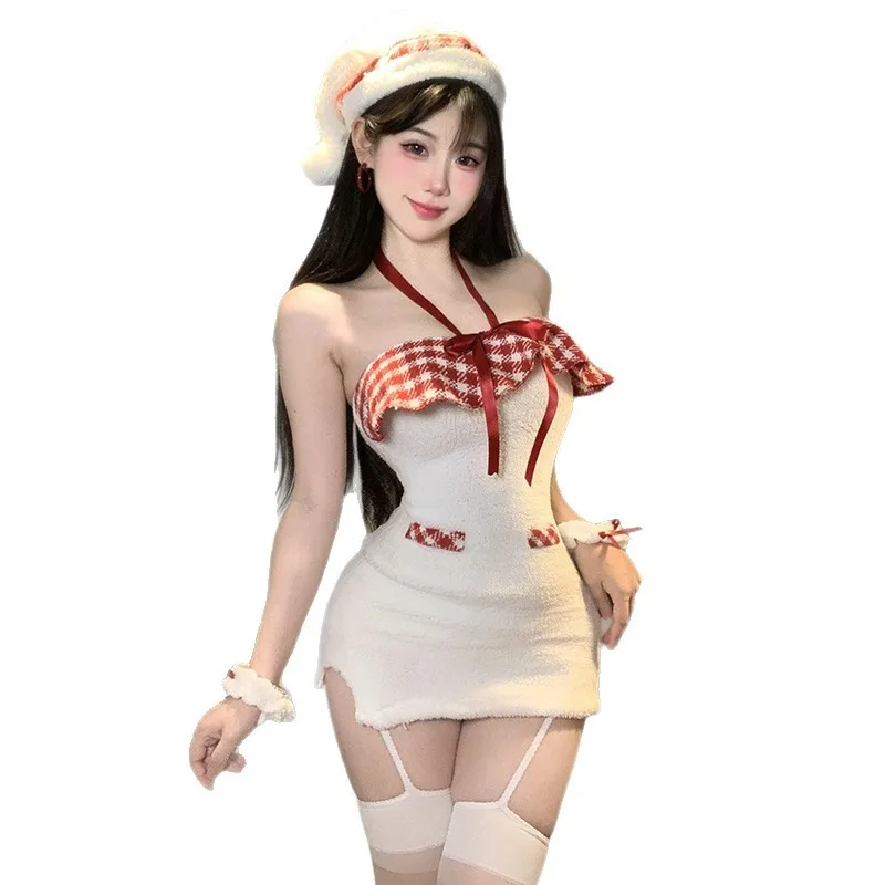 

Рождественское милое платье Tornova без бретелек, тонкое облегающее платье, лоскутное женское интересное романтическое праздничное платье, элегантный комплект